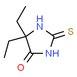 ChemSpider 2D Image | 5,5-Diethyl-2-thioxo-4-imidazolidinone | C7H12N2OS