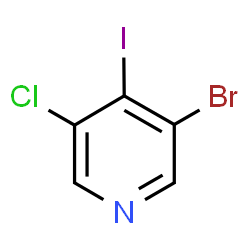 ChemSpider 2D Image | 3-Bromo-5-chloro-4-iodopyridine | C5H2BrClIN