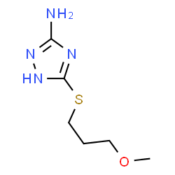 ChemSpider 2D Image | 5-[(3-Methoxypropyl)sulfanyl]-1H-1,2,4-triazol-3-amine | C6H12N4OS