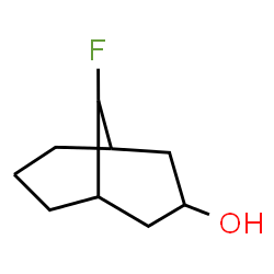 ChemSpider 2D Image | 9-Fluorobicyclo[3.3.1]nonan-3-ol | C9H15FO