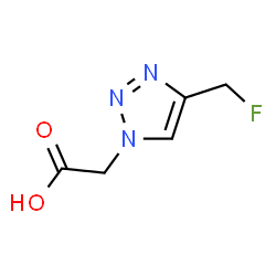 ChemSpider 2D Image | [4-(Fluoromethyl)-1H-1,2,3-triazol-1-yl]acetic acid | C5H6FN3O2