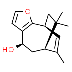 ChemSpider 2D Image | (1S,7R,9S)-10,13,13-Trimethyl-3-oxatricyclo[7.2.2.0~2,6~]trideca-2(6),4,10-trien-7-ol | C15H20O2