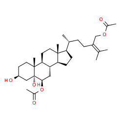 ChemSpider 2D Image | (3beta,5alpha,6beta)-3,5-Dihydroxyergost-24-ene-6,28-diyl diacetate | C32H52O6