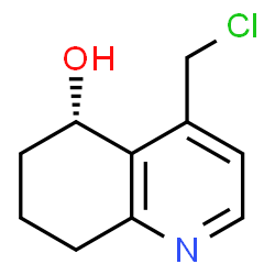 ChemSpider 2D Image | (5S)-4-(Chloromethyl)-5,6,7,8-tetrahydro-5-quinolinol | C10H12ClNO