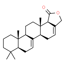 ChemSpider 2D Image | (5aR,7aS,11aS,11bR,13aS,13bR)-8,8,11a,13a-Tetramethyl-5,5a,7,7a,8,9,10,11,11a,11b,12,13,13a,13b-tetradecahydrochryseno[1,2-c]furan-1(3H)-one | C24H34O2