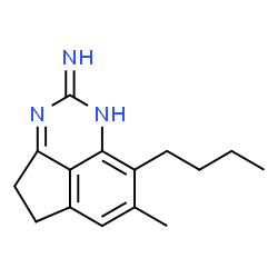 ChemSpider 2D Image | 8-Butyl-7-methyl-4,5-dihydrocyclopenta[de]quinazolin-2(1H)-imine | C15H19N3