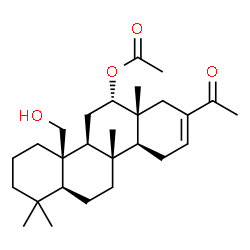 ChemSpider 2D Image | (4aR,4bS,6S,6aR,10aS,10bR,12aS)-8-Acetyl-4a-(hydroxymethyl)-1,1,6a,10b-tetramethyl-1,2,3,4,4a,4b,5,6,6a,7,10,10a,10b,11,12,12a-hexadecahydro-6-chrysenyl acetate | C27H42O4