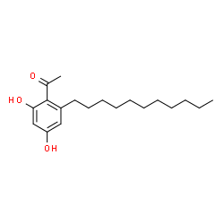 ChemSpider 2D Image | 1-(2,4-Dihydroxy-6-undecylphenyl)ethanone | C19H30O3