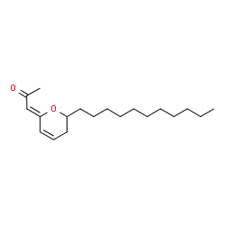 ChemSpider 2D Image | (1Z)-1-(6-Undecyl-5,6-dihydro-2H-pyran-2-ylidene)acetone | C19H32O2