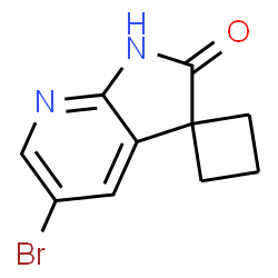 ChemSpider 2D Image | 5'-Bromospiro[cyclobutane-1,3'-pyrrolo[2,3-b]pyridin]-2'(1'H)-one | C10H9BrN2O