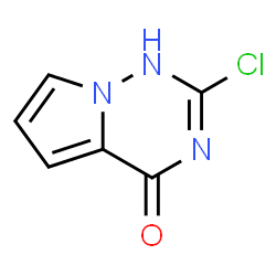 ChemSpider 2D Image | 2-Chloropyrrolo[2,1-f][1,2,4]triazin-4(1H)-one | C6H4ClN3O
