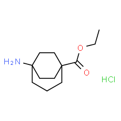 ChemSpider 2D Image | Ethyl 5-aminobicyclo[3.2.2]nonane-1-carboxylate hydrochloride (1:1) | C12H22ClNO2