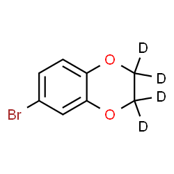 ChemSpider 2D Image | 6-Bromo(2,2,3,3-~2~H_4_)-2,3-dihydro-1,4-benzodioxine | C8H3D4BrO2