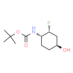 ChemSpider 2D Image | 2-Methyl-2-propanyl [(1S,2R,4S)-2-fluoro-4-hydroxycyclohexyl]carbamate | C11H20FNO3