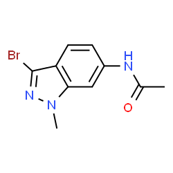 ChemSpider 2D Image | N-(3-Bromo-1-methyl-1H-indazol-6-yl)acetamide | C10H10BrN3O