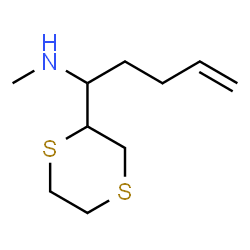 ChemSpider 2D Image | 1-(1,4-Dithian-2-yl)-N-methyl-4-penten-1-amine | C10H19NS2