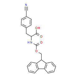 ChemSpider 2D Image | 4-Cyano-N-[(9H-fluoren-9-ylmethoxy)carbonyl]phenylalanine | C25H20N2O4
