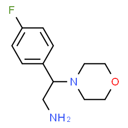 ChemSpider 2D Image | 2-(4-fluorophenyl)-2-morpholinoethanamine | C12H17FN2O