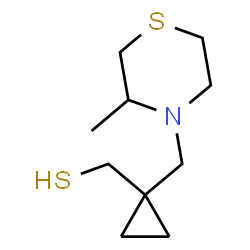 ChemSpider 2D Image | {1-[(3-Methyl-4-thiomorpholinyl)methyl]cyclopropyl}methanethiol | C10H19NS2