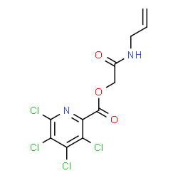 ChemSpider 2D Image | 2-(Allylamino)-2-oxoethyl 3,4,5,6-tetrachloro-2-pyridinecarboxylate | C11H8Cl4N2O3