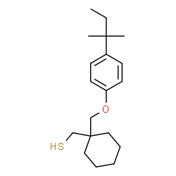 ChemSpider 2D Image | (1-{[4-(2-Methyl-2-butanyl)phenoxy]methyl}cyclohexyl)methanethiol | C19H30OS