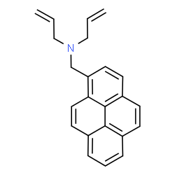 ChemSpider 2D Image | N-Allyl-N-(1-pyrenylmethyl)-2-propen-1-amine | C23H21N