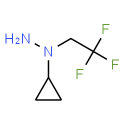ChemSpider 2D Image | 1-Cyclopropyl-1-(2,2,2-trifluoroethyl)hydrazine | C5H9F3N2