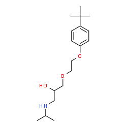 ChemSpider 2D Image | 1-(Isopropylamino)-3-{2-[4-(2-methyl-2-propanyl)phenoxy]ethoxy}-2-propanol | C18H31NO3