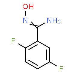 ChemSpider 2D Image | 2,5-Difluoro-N'-hydroxybenzenecarboximidamide | C7H6F2N2O