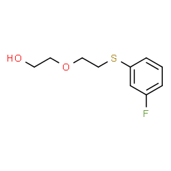 ChemSpider 2D Image | 2-{2-[(3-Fluorophenyl)sulfanyl]ethoxy}ethanol | C10H13FO2S
