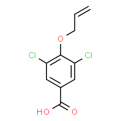 ChemSpider 2D Image | 4-(Allyloxy)-3,5-dichlorobenzoic acid | C10H8Cl2O3