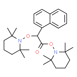 ChemSpider 2D Image | 1,1'-{[1-(1-Naphthyl)-2-oxo-1,2-ethanediyl]bis(oxy)}bis(2,2,6,6-tetramethylpiperidine) | C30H44N2O3