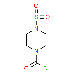 ChemSpider 2D Image | 4-(Methylsulfonyl)-1-piperazinecarbonyl chloride | C6H11ClN2O3S