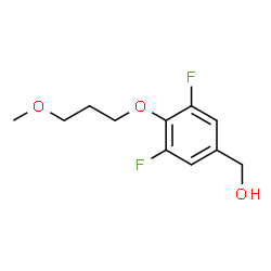 ChemSpider 2D Image | [3,5-Difluoro-4-(3-methoxypropoxy)phenyl]methanol | C11H14F2O3