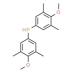 ChemSpider 2D Image | Bis(4-methoxy-3,5-dimethylphenyl)phosphine | C18H23O2P