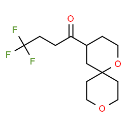 ChemSpider 2D Image | 1-(1,9-Dioxaspiro[5.5]undec-4-yl)-4,4,4-trifluoro-1-butanone | C13H19F3O3