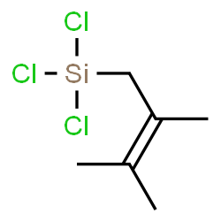 ChemSpider 2D Image | Trichloro(2,3-dimethyl-2-buten-1-yl)silane | C6H11Cl3Si