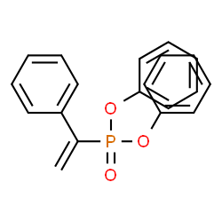 ChemSpider 2D Image | Diphenyl (1-phenylvinyl)phosphonate | C20H17O3P