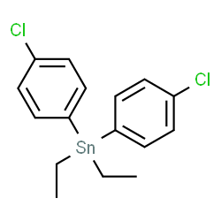 ChemSpider 2D Image | Bis(4-chlorophenyl)(diethyl)stannane | C16H18Cl2Sn