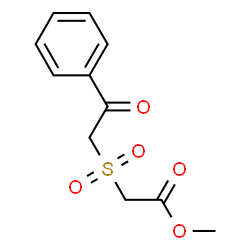 ChemSpider 2D Image | Methyl [(2-oxo-2-phenylethyl)sulfonyl]acetate | C11H12O5S