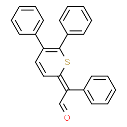 ChemSpider 2D Image | (2E)-(5,6-Diphenyl-2H-thiopyran-2-ylidene)(phenyl)acetaldehyde | C25H18OS