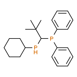 ChemSpider 2D Image | [1-(Cyclohexylphosphino)-2,2-dimethylpropyl](diphenyl)phosphine | C23H32P2