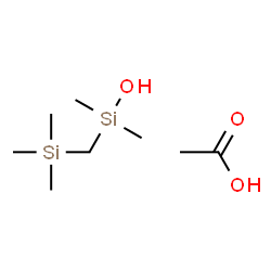 ChemSpider 2D Image | Dimethyl[(trimethylsilyl)methyl]silanol - acetic acid (1:1) | C8H22O3Si2