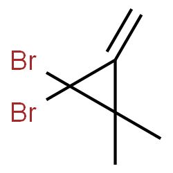 ChemSpider 2D Image | 1,1-Dibromo-2,2-dimethyl-3-methylenecyclopropane | C6H8Br2