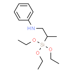 ChemSpider 2D Image | N-[2-(Triethoxysilyl)propyl]aniline | C15H27NO3Si
