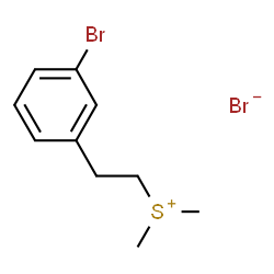 ChemSpider 2D Image | [2-(3-Bromophenyl)ethyl](dimethyl)sulfonium bromide | C10H14Br2S