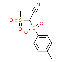 ChemSpider 2D Image | [(4-Methylphenyl)sulfonyl](methylsulfonyl)acetonitrile | C10H11NO4S2
