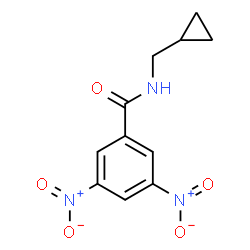 ChemSpider 2D Image | N-(Cyclopropylmethyl)-3,5-dinitrobenzamide | C11H11N3O5
