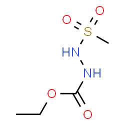 ChemSpider 2D Image | Ethyl 2-(methylsulfonyl)hydrazinecarboxylate | C4H10N2O4S