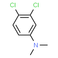 ChemSpider 2D Image | 3,4-Dichloro-N,N-dimethylaniline | C8H9Cl2N